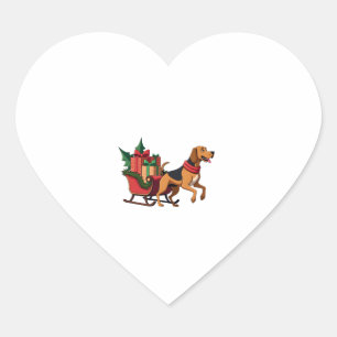bloedhond-slee-trekker hart sticker