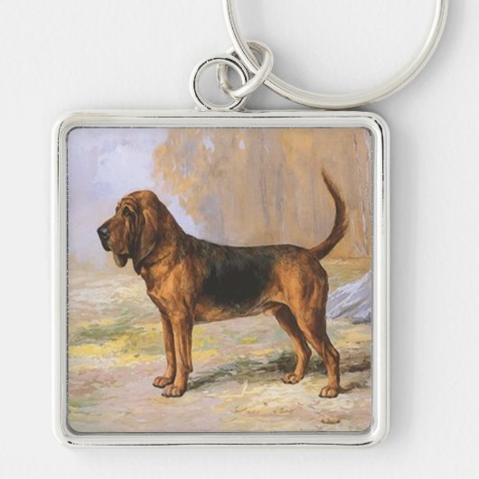 Bloedhond Sleutelhanger (Voorkant)