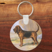 Bloedhond Sleutelhanger (Achterkant)