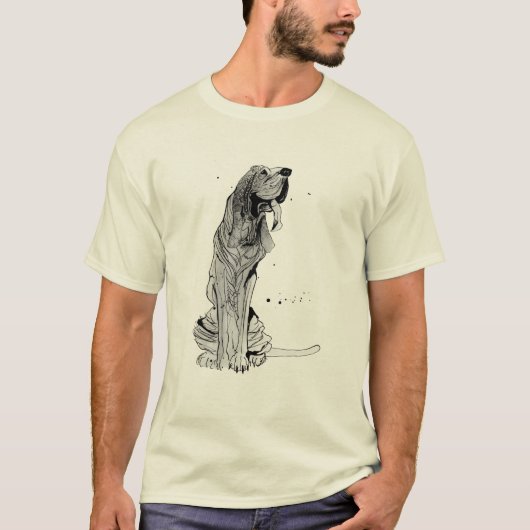 bloedhond t-shirt (Voorkant)