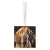 Bloedhond Twee foto kerstvakantie Decoratie (Rechts)