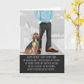 Bloedhond uit de Dog-Vaderdag Kaart (Gele Bloem)