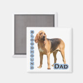 bloedhond vader 4 - magneet (Voorkant / Achterkant)