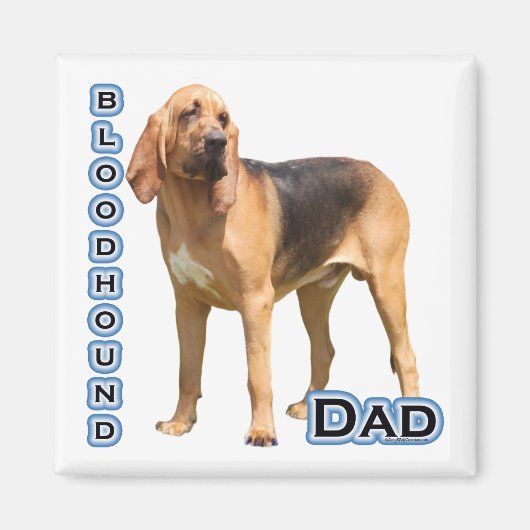 bloedhond vader 4 - magneet (Voorkant)