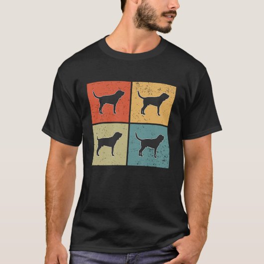 Bloedhond Vintage 3 T-shirt (Voorkant)