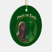 bloedhond vrede keramisch ornament (Rechts)