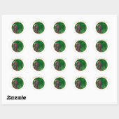 bloedhond vrede ronde sticker (Vel)