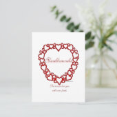 bloedhond ware liefde briefkaart (Staand voorkant)