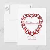 bloedhond ware liefde briefkaart (Voorkant / Achterkant)