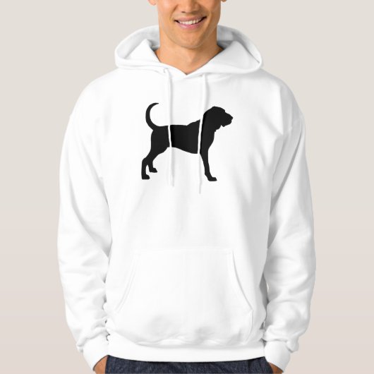 Bloedhond (zwart) hoodie (Voorkant)
