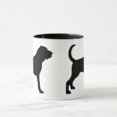 Bloedhond (zwart) mok (Midden)