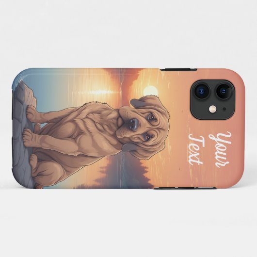 Bloedhonden bij Lake Case-Mate iPhone Case (Achterkant (horizontaal))