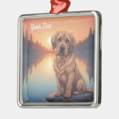 Bloedhonden bij Lake Metalen Ornament (Links)