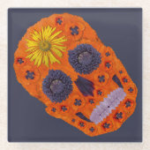 Bloedhuid 1 glazen onderzetter (Voorkant)