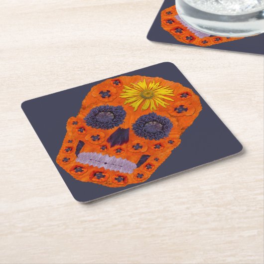 Bloedhuid 1 kartonnen onderzetters (Schuin)