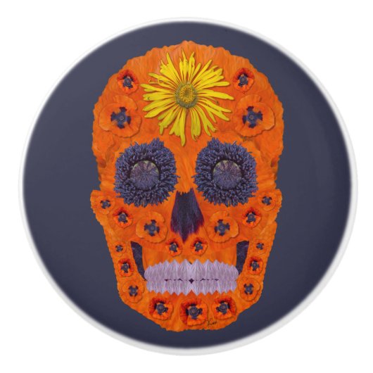 Bloedhuid 1 keramische knop (Voorkant)