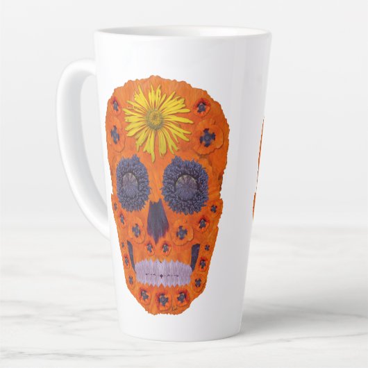 Bloedhuid 1 latte mok (Linkerhoek)