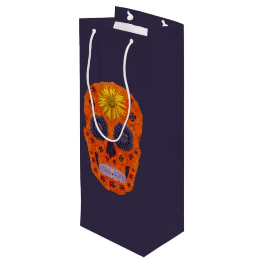 Bloedhuid 1 wijn cadeautas (Achterkant Gekanteld)