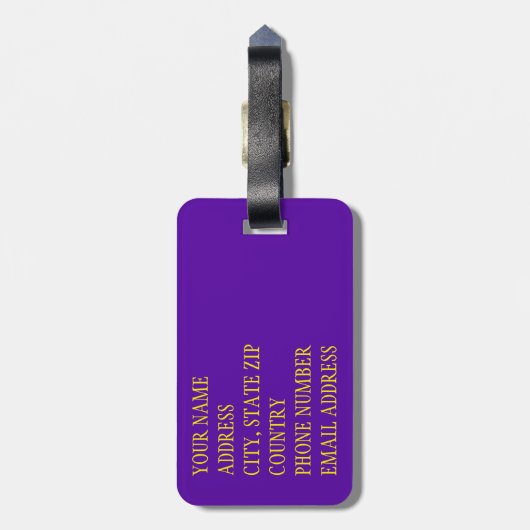 Bloedhuid 4 - Tropisch Bagagelabel (Achterkant verticaal)