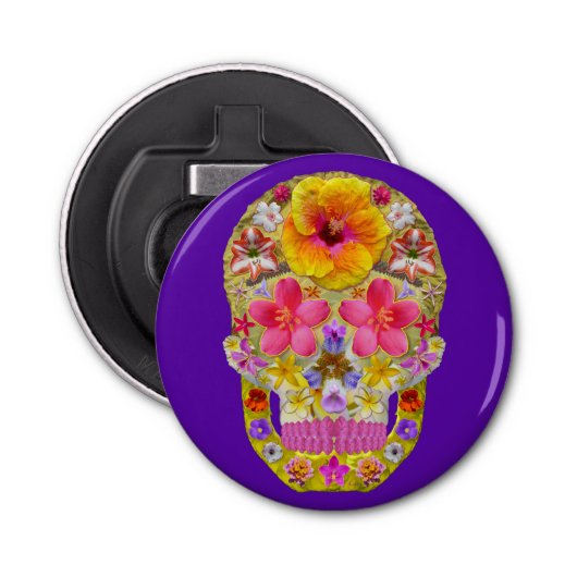 Bloedhuid 4 - Tropisch Button Flesopener (Voorkant)