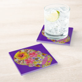 Bloedhuid 4 - Tropisch Glazen Onderzetter