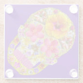 Bloedhuid 4 - Tropisch Glazen Onderzetter (Achterkant)