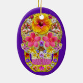 Bloedhuid 4 - Tropisch Keramisch Ornament (Achterkant)