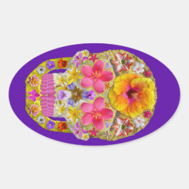 Bloedhuid 4 - Tropisch Ovale Sticker