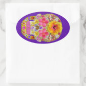 Bloedhuid 4 - Tropisch Ovale Sticker (Tas)