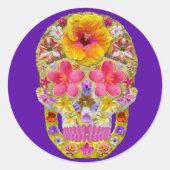 Bloedhuid 4 - Tropisch Ronde Sticker (Voorkant)