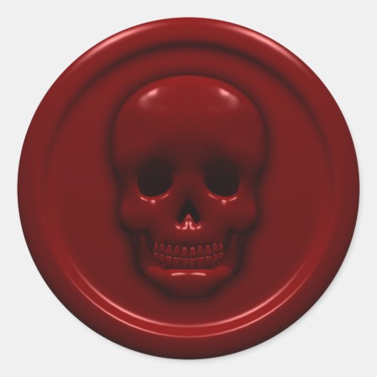 Bloedhuid Ronde Sticker (Voorkant)