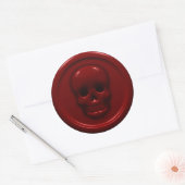 Bloedhuid Ronde Sticker (Envelop)