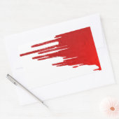 bloedig rechthoekige sticker (Envelop)