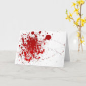 Bloedige Groet Kaart (Gele Bloem)