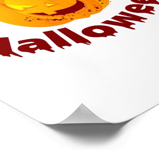 Bloedige Halloween Poster (Hoek)