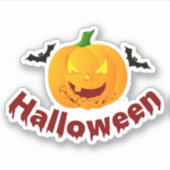 Bloedige Halloween Sticker (Voorkant)