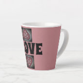 bloedige harten latte mok (Rechterhoek)