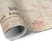 Bloedige Krantenprint Cadeaupapier (Rol Hoek)