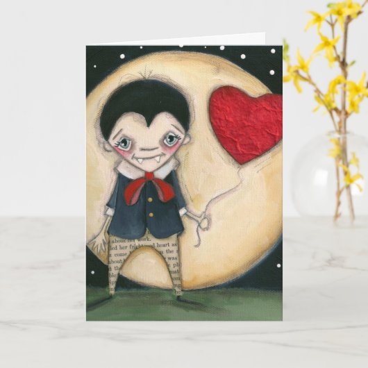 Bloedige Mooi - de Kaart van Halloween (Gele Bloem)