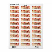 Bloedige  papier Halloween Gotische bruiloft Etiket (Full Sheet)