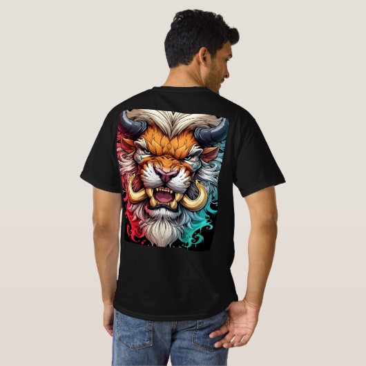 BLOEDIGE TIJGER VAN DE DONKERE WERELD T-SHIRT (Achterkant volledig)