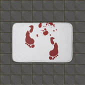 Bloedige voetafdrukken Bloed Splattered Bath Mat