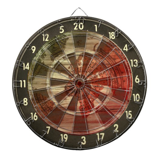 Bloedige wereldoorlogen dartbord (Voorkant)