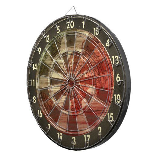 Bloedige wereldoorlogen dartbord (Voorkant Rechts)