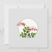 bloeding Hart Floral bruiloft uitnodiging (Achterkant)