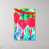 Bloeding Hartaandoeningen Waterverf abstract Canvas Afdruk (Voorkant)