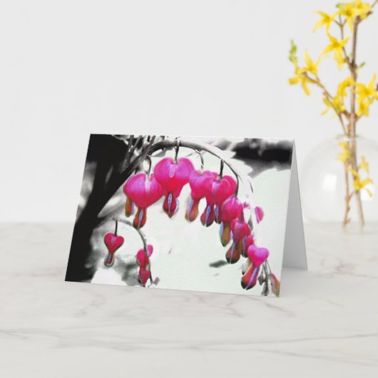 Bloeding Hartbloeding Kaart (Gele Bloem)