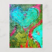 Bloeding Hartslag Briefkaart (Voorkant)