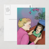 Bloeding Hartslag Briefkaart (Voorkant / Achterkant)