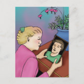 Bloeding Hartslag Briefkaart (Voorkant)